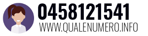 Numero di telefono 0458121541 0458121541