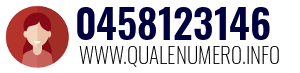 Numero di telefono 0458123146 0458123146