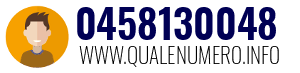 Numero di telefono 0458130048 0458130048