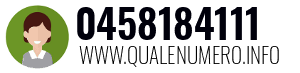 Numero di telefono 0458184111 0458184111