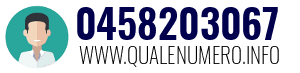 Numero di telefono 0458203067 0458203067
