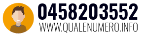 Numero di telefono 0458203552 0458203552