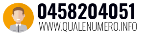 Numero di telefono 0458204051 0458204051
