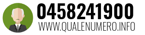 Numero di telefono 0458241900 0458241900