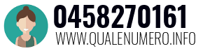 Numero di telefono 0458270161 0458270161