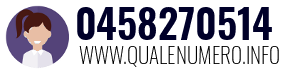 Numero di telefono 0458270514 0458270514