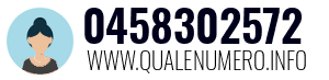Numero di telefono 0458302572 0458302572