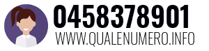 Numero di telefono 0458378901 0458378901