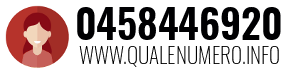 Numero di telefono 0458446920 0458446920