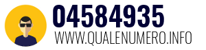 Numero di telefono 04584935 04584935