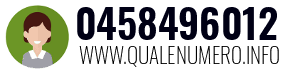 Numero di telefono 0458496012 0458496012