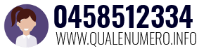 Numero di telefono 0458512334 0458512334