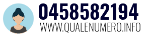 Numero di telefono 0458582194 0458582194