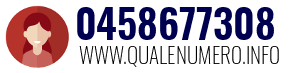 Numero di telefono 0458677308 0458677308