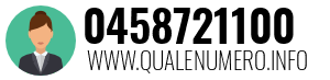 Numero di telefono 0458721100 0458721100