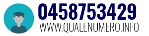 Numero di telefono 0458753429 0458753429
