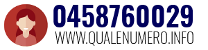 Numero di telefono 0458760029 0458760029