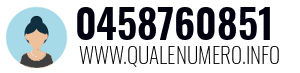 Numero di telefono 0458760851 0458760851
