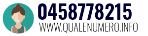 Numero di telefono 0458778215 0458778215