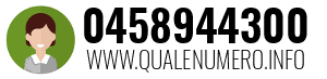 Numero di telefono 0458944300 0458944300