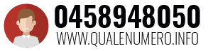 Numero di telefono 0458948050 0458948050