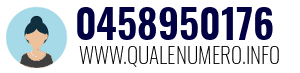 Numero di telefono 0458950176 0458950176