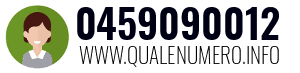 Numero di telefono 0459090012 0459090012