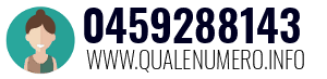 Numero di telefono 0459288143 0459288143