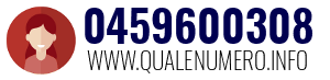 Numero di telefono 0459600308 0459600308