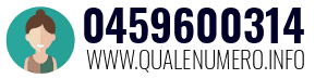 Numero di telefono 0459600314 0459600314