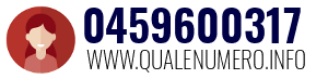 Numero di telefono 0459600317 0459600317