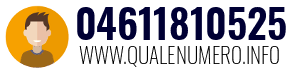 Numero di telefono 04611810525 04611810525