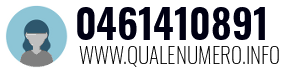 Numero di telefono 0461410891 0461410891