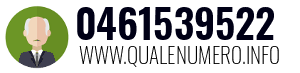 Numero di telefono 0461539522 0461539522