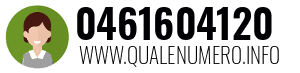 Numero di telefono 0461604120 0461604120