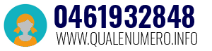 Numero di telefono 0461932848 0461932848