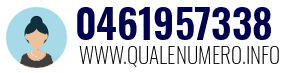 Numero di telefono 0461957338 0461957338