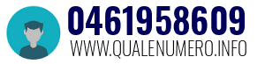 Numero di telefono 0461958609 0461958609