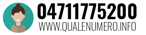 Numero di telefono 04711775200 04711775200