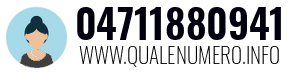 Numero di telefono 04711880941 04711880941