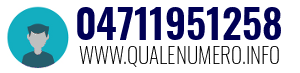 Numero di telefono 04711951258 04711951258