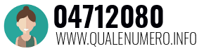 Numero di telefono 04712080 04712080