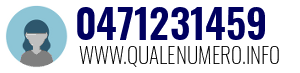 Numero di telefono 0471231459 0471231459