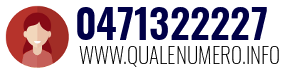 Numero di telefono 0471322227 0471322227