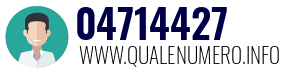 Numero di telefono 04714427 04714427