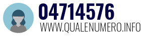 Numero di telefono 04714576 04714576