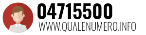 Numero di telefono 04715500 04715500