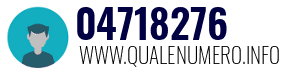 Numero di telefono 04718276 04718276