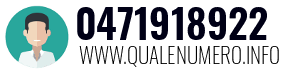 Numero di telefono 0471918922 0471918922