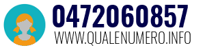 Numero di telefono 0472060857 0472060857
